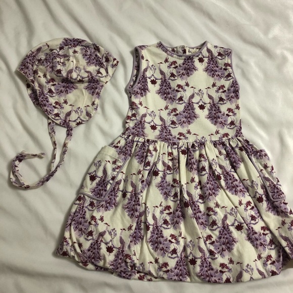 kate quinn Other - 3 PIECE SET in purple & white peacock print.